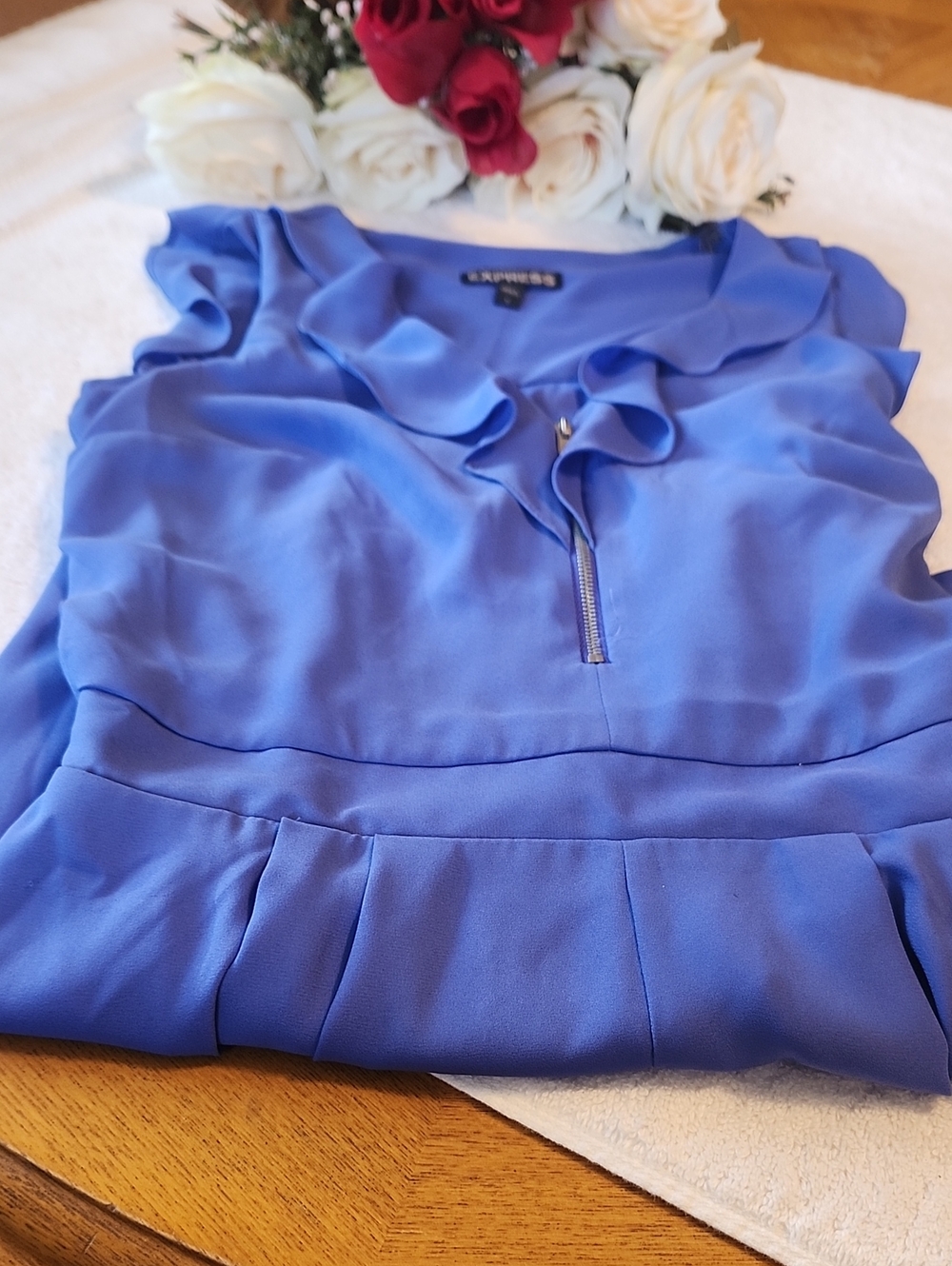 Express Blue Womans Romper Size 0